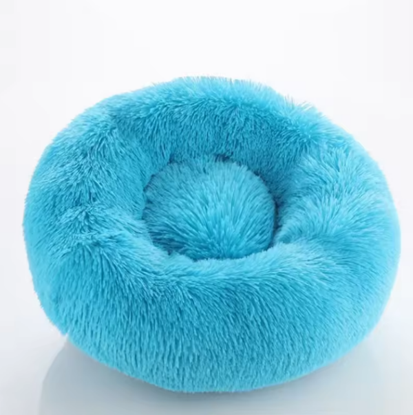 Lit Rond en tissu fourrure pour chat