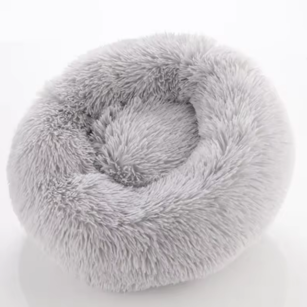 Lit Rond en tissu fourrure pour chat